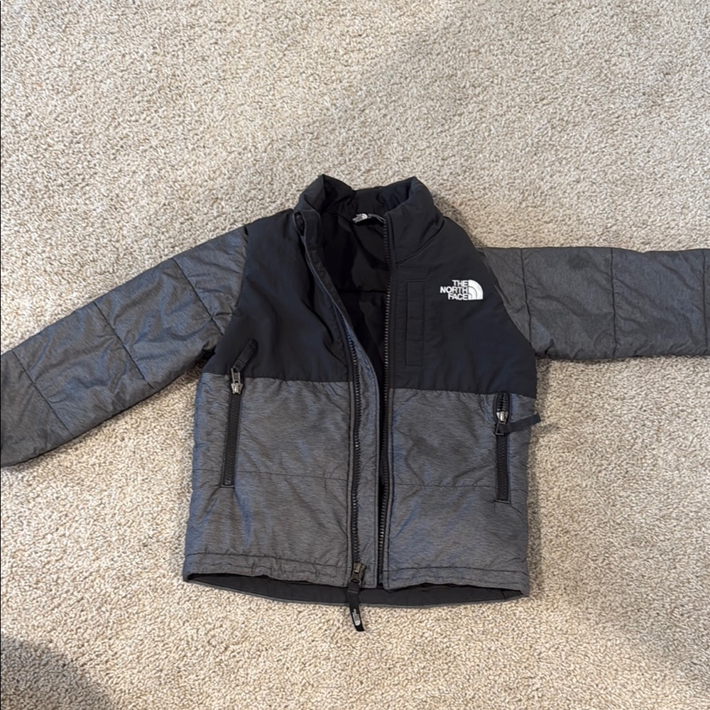 The North Face Kids Gray and Black Jacket